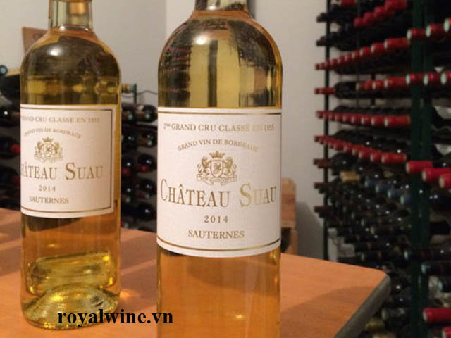 Rượu vang Château Suau Sauternes Grand Cru Classé 2014