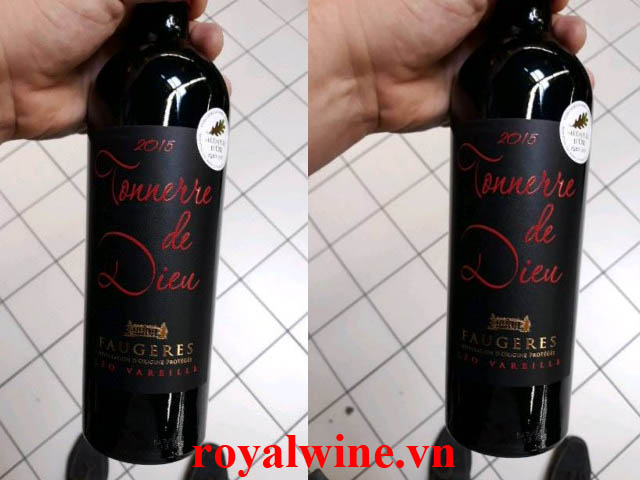 Rượu vang Leo Vareille Tonnerre De Dieu Faugeres 2014
