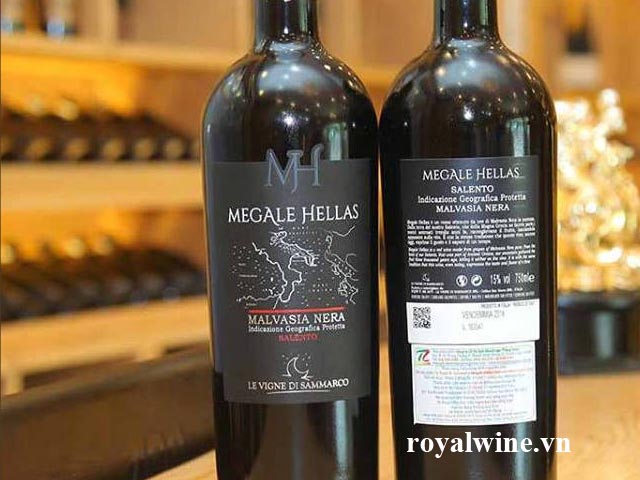 Rượu vang Megale Hellas Malvasia Nera